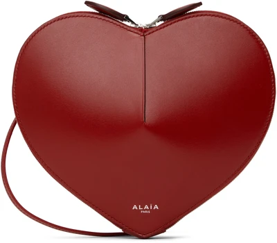 Красная сумка «Le Coeur» ALAÏA, Lacquer red 21485806