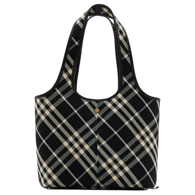 Хлопковая сумка через плечо Burberry унисекс, черная 26467348