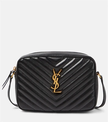 Кожаная сумка через плечо lou camera Saint Laurent, черный 5979504
