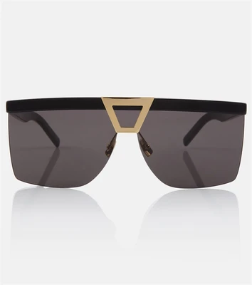 Солнцезащитные очки SL 537 Palace в квадратной оправе Saint Laurent, черный 2109781