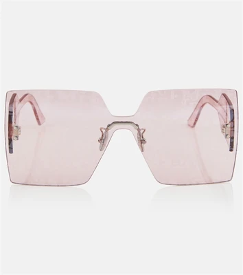 Квадратные солнцезащитные очки DiorClub M5U Dior Eyewear, розовый 2075865