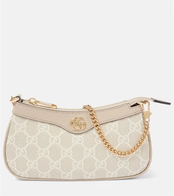 Мини-сумка Ophidia через плечо с кожаной отделкой Gucci 25642105