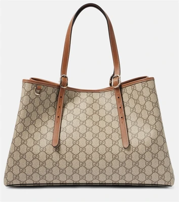 Большая сумка GG Emblem с кожаной отделкой Gucci 25642100