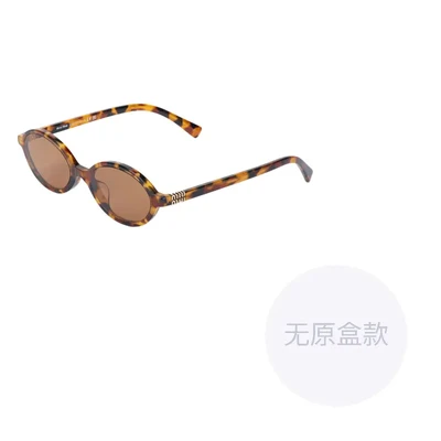 MIU MIU Тортилловые овальные солнцезащитные очки, Brown 27984102