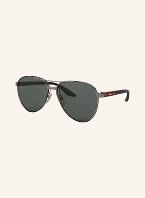 Солнцезащитные очки ps 51ys PRADA LINEA ROSSA, цвет 5AV50F - SILBER/HELLGRÜN 18298366