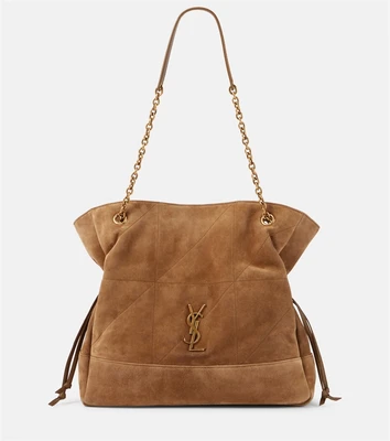 Сумка-тоут Jamie 4.3 Medium из замши Saint Laurent, Golden Leaf 25639786