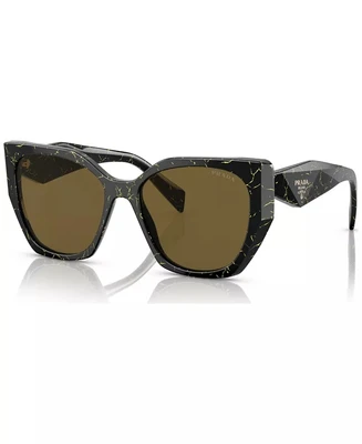 Солнцезащитные очки женские Symbole Round, PR 19ZS PRADA, черный 25162811