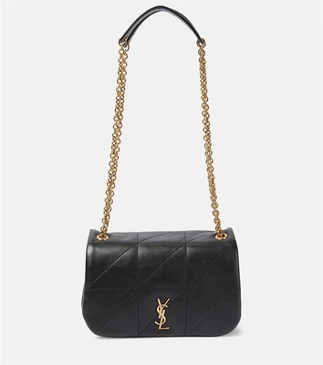 Миниатюрная кожаная сумка через плечо jamie 4.3 Saint Laurent, черный 6956294