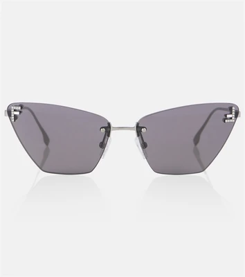Кошачий глаз солнцезащитные очки Fendi, Grey/Silver 25620666