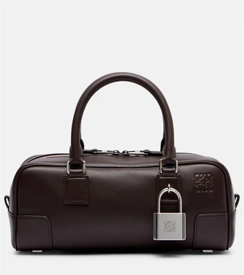 Кожаная сумка-шоппер Amazona 23 Short Loewe, Dark Brownie 25629093