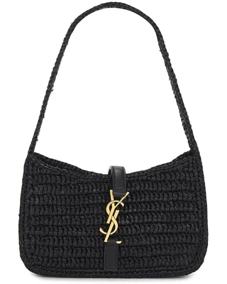 Мини Le 5 A 7 сумка хобо Saint Laurent, Nero 27099697
