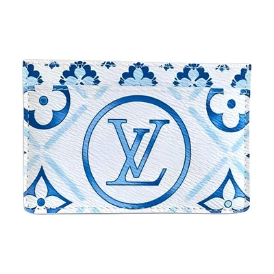 Кошелек для карточек женский Louis Vuitton голубой 27972618