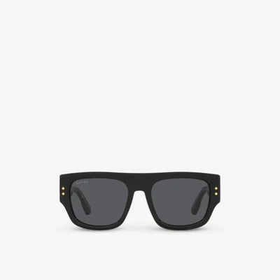 Солнцезащитные очки GG1262S в прямоугольной оправе из ацетата ацетата Gucci, черный 6420807