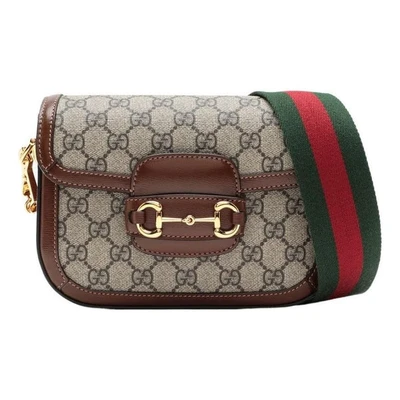Сумка Gucci Horsebit 1955, бежевая 21080772