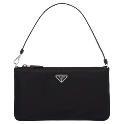 PRADA Мини-сумка из переработанного нейлона черная 28008581