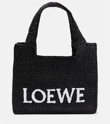 Мини-сумка-корзинка из рафии Loewe, бежевый 2090049