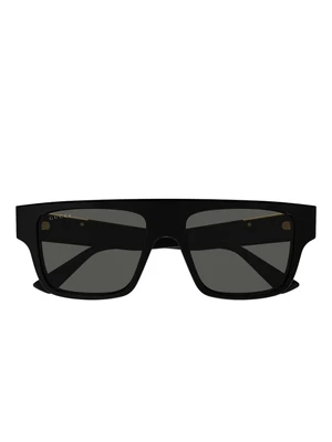 Солнцезащитные очки Gucci, прямоугольные, черные 28682788