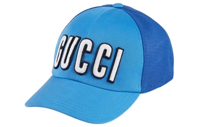 Мужская кепка Gucci синего цвета 14000439