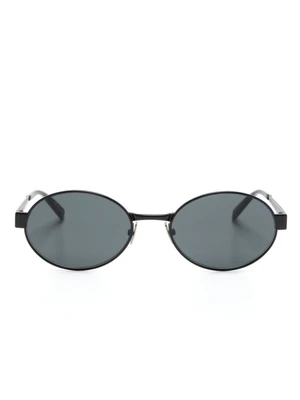 Солнцезащитные очки Saint Laurent в овальной оправе 15825609