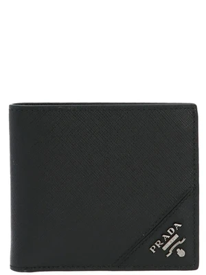 Кошелек с логотипом Prada, черный 47361812