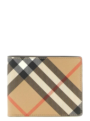 Кошелек BURBERRY в клетку, бежевый 47359755