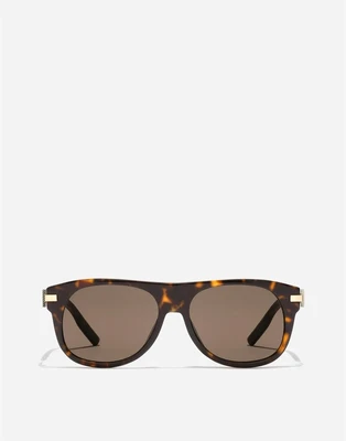Солнцезащитные очки с металлической пластиной DOLCE & GABBANA, коричневый 47350599