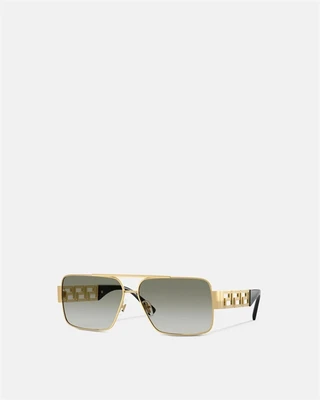 Солнцезащитные очки Greca Navigator VERSACE, черный 47368699