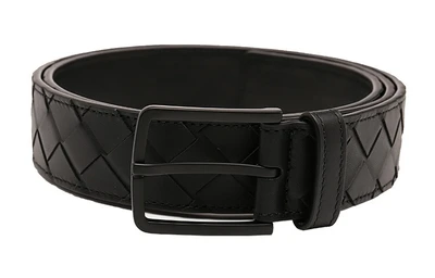 Мужской кожаный ремень Bottega Veneta, черный 4508670