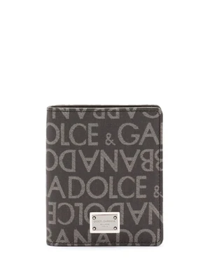 Dolce & Gabbana жаккардовый картхолдер, черный 15673118