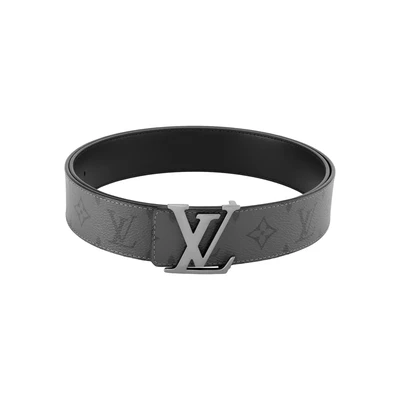 Мужской ремень Louis Vuitton, черный/серый 10443421
