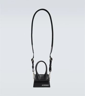 Кожаная сумка Le Chiquito Homme Jacquemus, черный 2101681
