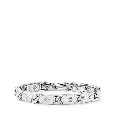 Браслет с монограммой Louis Vuitton, серебряный 22194224