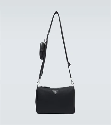 Нейлоновая сумка через плечо Prada, черный 25628084