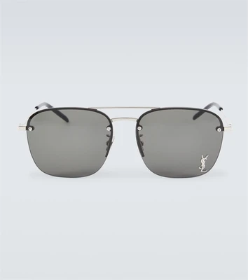 Солнцезащитные очки-авиаторы SL 309 M Saint Laurent, серебряный 2108508