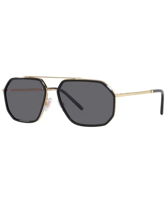 Мужские поляризованные солнцезащитные очки, dg2285 60 Dolce & Gabbana, мульти 747456