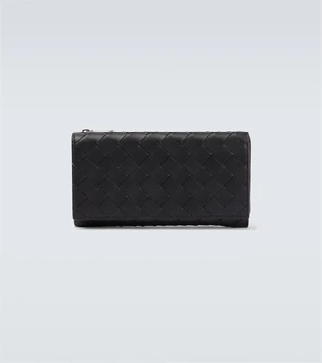 Кожаный кошелек Bottega Veneta, черный 2093971