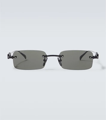 Прямоугольные солнцезащитные очки Gucci 25623739