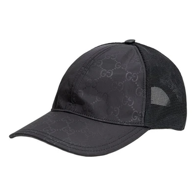Бейсболка Gucci GG Baseball Cap 'Black', черный 25059050