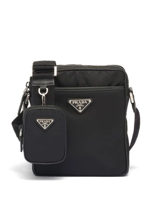Сумка мужская Prada Re-Nylon с логотипом бренда, черный 11633452