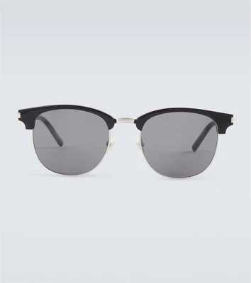 Солнцезащитные очки SL 108 в полуоправе Saint Laurent, черный 2108493