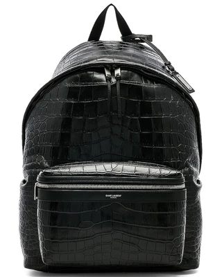 Рюкзак Saint Laurent City, цвет Black Croc 6081273