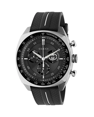 Хронограф Interlocking, 41 мм Gucci, черный 25341324