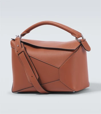 Пазл Маленькая кожаная сумка через плечо Loewe, желто-коричневый 25642017