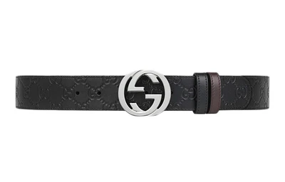 Двусторонний ремень Gucci Signature, черный 4508345