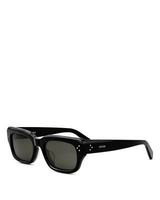 Прямоугольные солнцезащитные очки CELINE Bold 3 Dots, 54 мм, черный 19926315