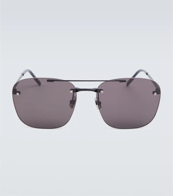 Солнцезащитные очки SL 309 без оправы Saint Laurent, черный 2108511