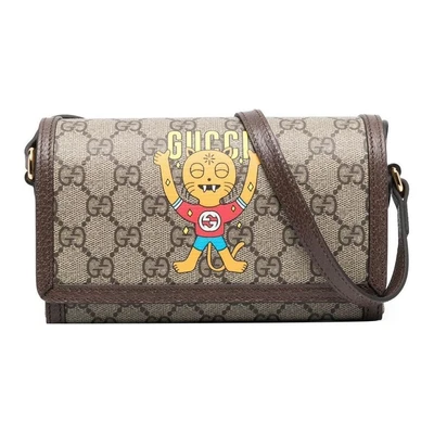 Хлопковая наплечная сумка через плечо мужская Ebony GUCCI 26486918