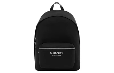 Burberry Кожаный рюкзак с отделкой Men's Black 27896184