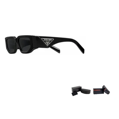 PRADA Прямоугольные солнцезащитные очки, Black 28008609