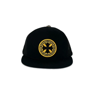 Бейсболка Chrome Hearts Plus Cross Seal Stamp Trucker Hat, черный 15104995